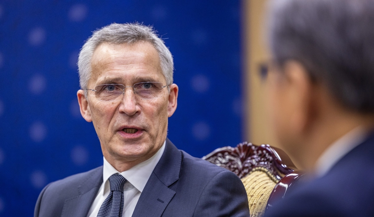 방한중인 옌스 스톨텐베르그 북대서양조약기구(NATO·나토) 사무총장이 29일 오후 서울 종로구 외교부에서 박진 외교부 장관과 만나 발언하고 있다. 2023.1.29 연합뉴스