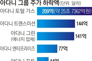 ‘공매도 공격’에 인도 아다니그룹 시총 83조원 증발