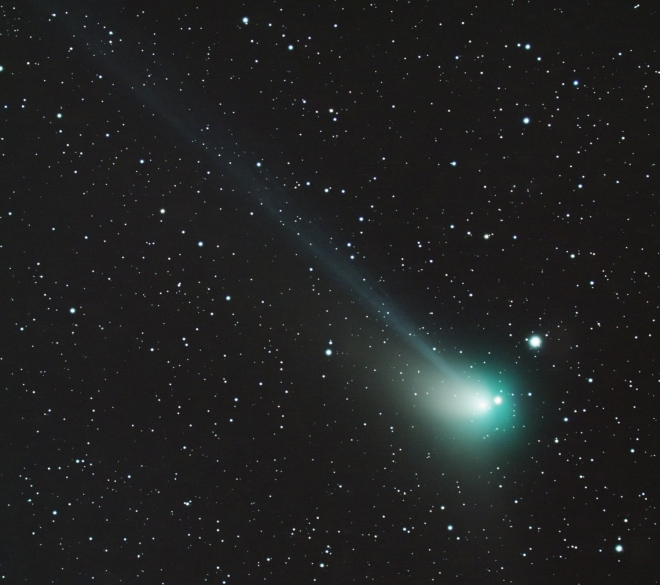 2023년 1월 19일 전라북도 장수군에서 촬영된 ZTF 혜성  ©염범석/한국천문연구원 제공