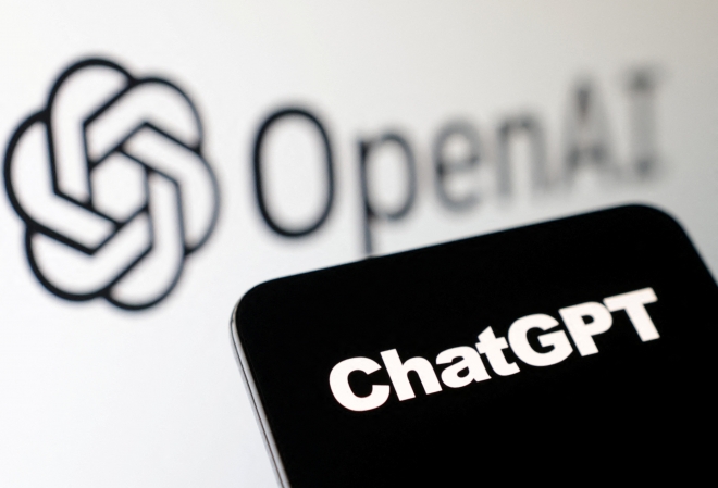 Illustration shows OpenAI and ChatGPT logos