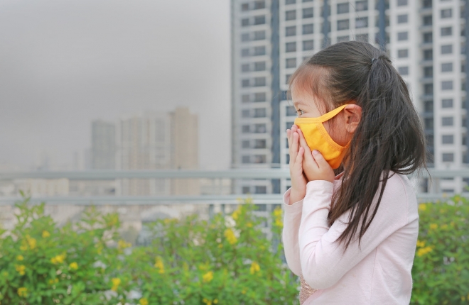 대기오염은 아동, 청소년들의 신체적 건강뿐만 아니라 인지 발달에도 영향을 미치는 것으로 알려져 있다.  영국 킹스 칼리지 런던대 제공