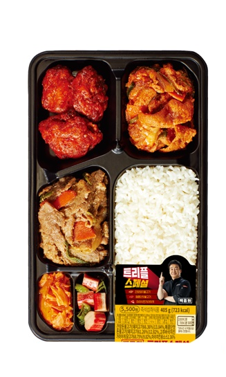 CU ‘트리플 고기 정식 도시락’