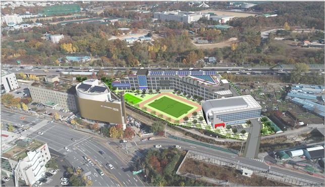 서울시는 제3차 도시계획위원회 결과 중랑구 신내동 특수학교 신설안이 수정 가결됐다고 16일 밝혔다. 사진은 사업 대상지 조감도. 서울시 제공