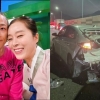 팝핀현준 아내 박애리, 3중 추돌 교통사고