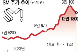 SM ‘영업익 70% 증가’ 발표한 날… 주가 6.4% 급락