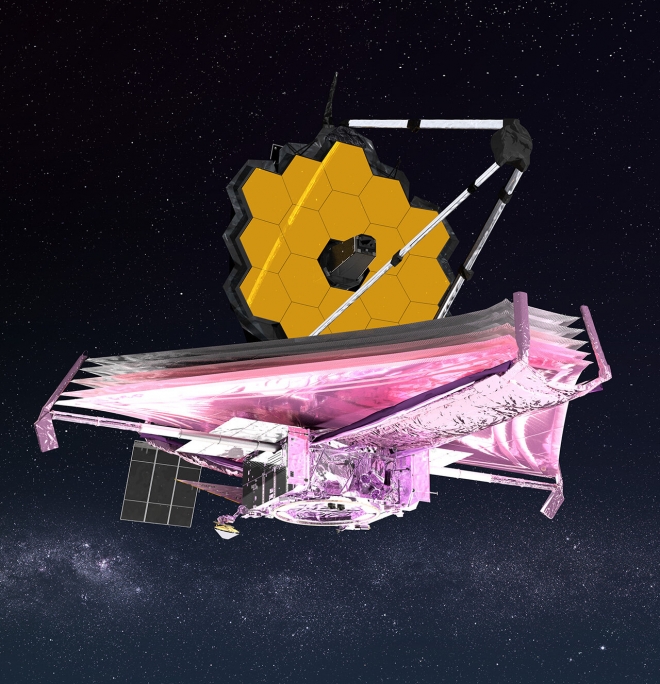 제임스웹우주망원경(JWST) 활동 가상도. NASA 제공