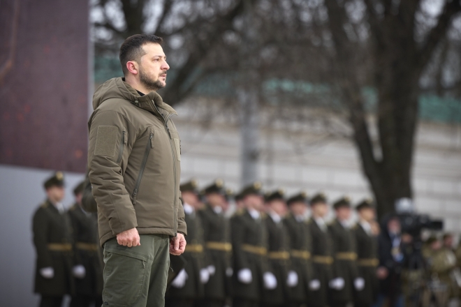 러시아의 우크라 침공 1주년 기념식