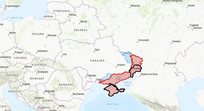 23일(현지시간) 러시아의 우크라이나 침공 현황. 2023.2.23 미 싱크탱크 전쟁연구소(ISW)