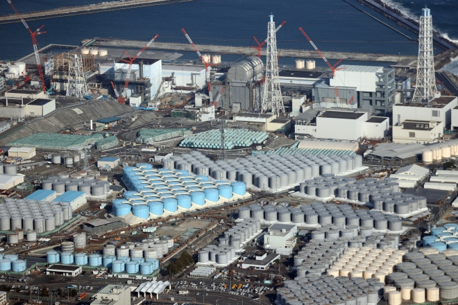 일본 후쿠시마 오염수 저장탱크