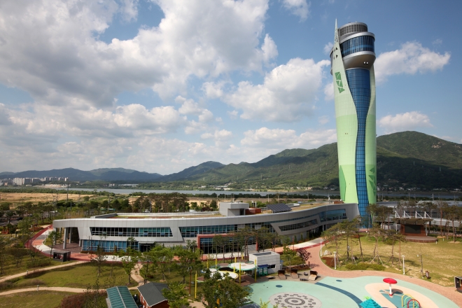 2030년까지 대규모 소각시설 설치를 추진하는 광주시가 벤치마킹 모델로 삼은 경기 하남유니온파크 전경. 광주시 제공