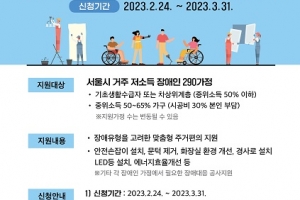 따뜻한동행, 서울시와 함께 장애인 주거편의 지원 사업 대상자 모집