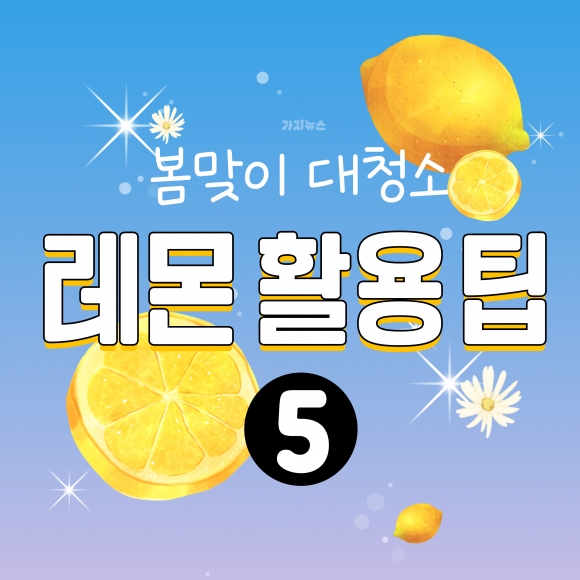 봄맞이 대청소 레몬 활용 팁 5