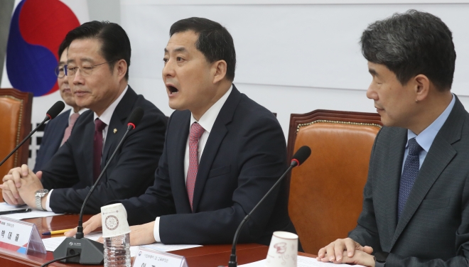 ‘학교폭력 근절 당정’ 발언하는 박대출 정책위의장