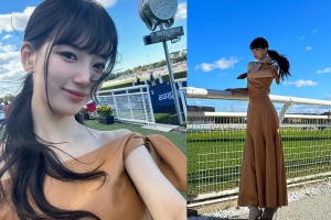 수지, 경마장서 포착… “내가 픽한 말은 우승 못했지만”