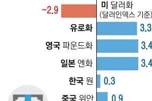 약달러에도 원화 약세… “경제 기초체력 약해 인플레 압박”