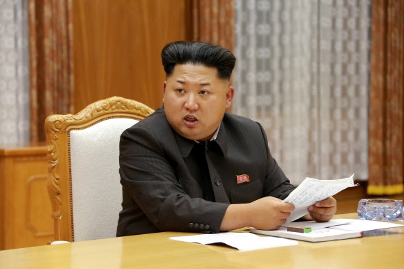 북한 김정은 국무위원장.  조선중앙통신 연합뉴스