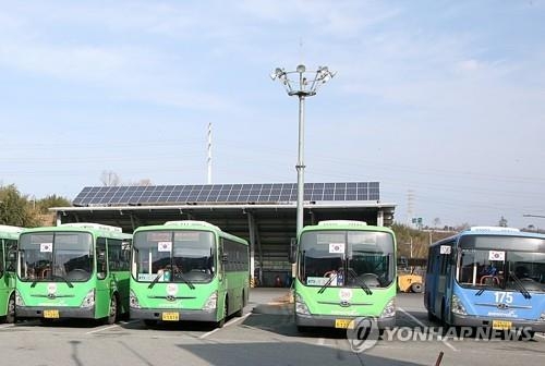 포항 시내버스 차고지. 연합뉴스