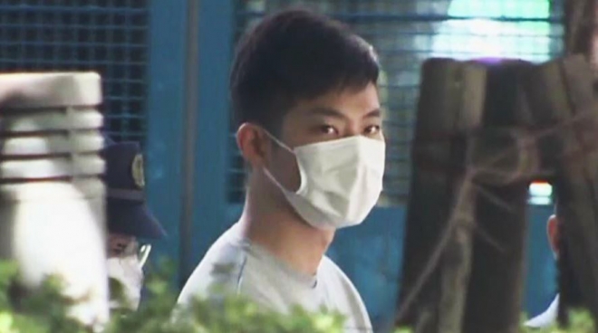 성폭행 혐의로 일본 경시청에 체포된 중국인 소방관 왕야오더(30). 후지TV 화면 캡처