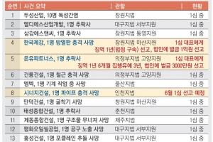 원청대표 책임 분명히 짚은 중대재해법…구체적 양형기준 없어 처벌수위 엇갈려