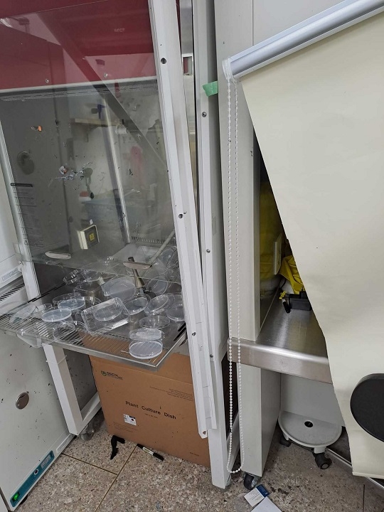강원대학교 실험실에서 폭발 사고가 발생했다. 강원도소방본부 제공