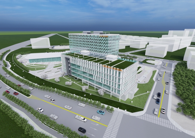 친환경 디지털헬스케어산업 지원센터 조감도. 원주시 제공