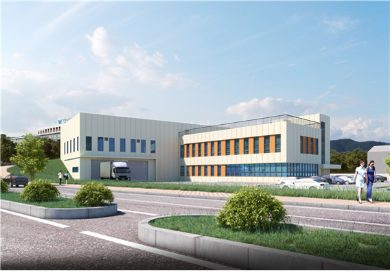디지털 융합 자동차부품 혁신지원센터 조감도. 원주시 제공