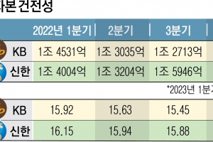 리딩금융 왕좌 6개월 만에 내준 신한…자본건전성 강화 고심