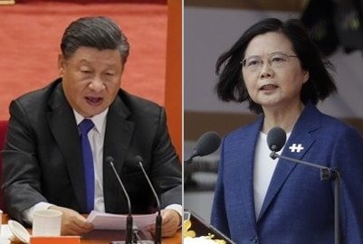 시진핑(왼쪽) 중국 국가주석과 차이잉원 대만 총통. 서울신문 DB