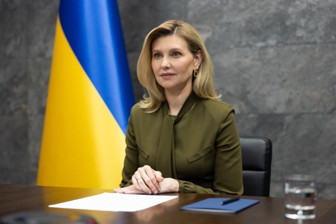 볼로디미르 젤렌스키 우크라이나 대통령의 부인 올레나 젤렌스카(45) 여사. 젤렌스카 인스타그램