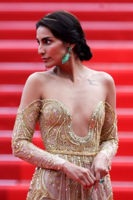 Farnoush Hamidian arrives for the Opening Ceremony of the 76th annual Cannes Film Festival, in Cannes, France, 16 May 2023. The festival runs from 16 to 27 May.  EPA 연합뉴스