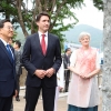 김동연 경기지사, 트뤼도 총리와 가평 캐나다전투기념비 참배