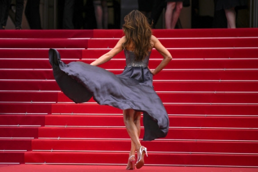 Carla Bruni poses for photographers upon arrival at the premiere of the film ‘The Zone of Interest’ at the 76th international film festival, Cannes, southern France, Friday, May 19, 2023. AP