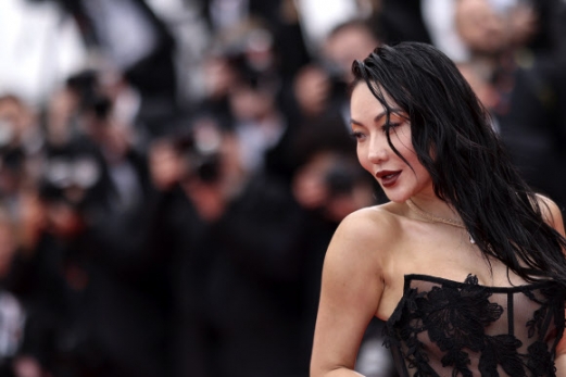 Jessica Wang poses for photographers upon arrival at the premiere of the film ‘The Zone of Interest’ at the 76th international film festival, Cannes, southern France, Friday, May 19, 2023. AP