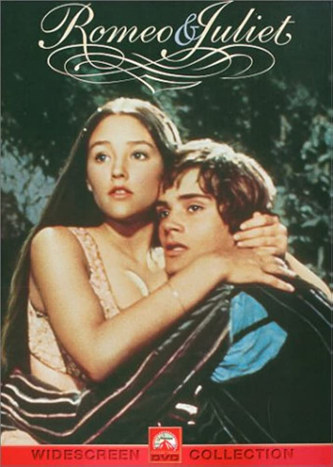 1968년 영화 로미오와 줄리엣 포스터