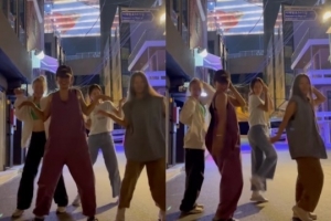 이효리, 한밤중 이태원 거리서 춤췄다