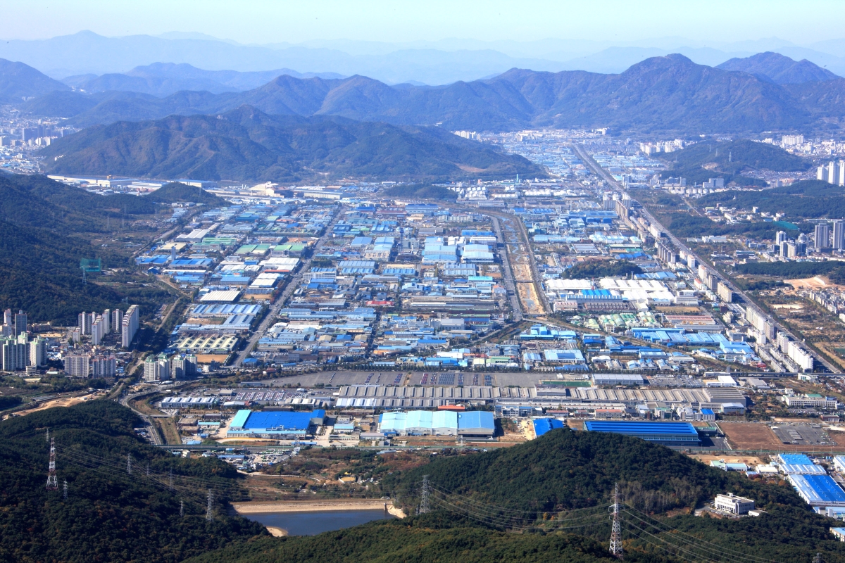 창원국가산업단지 전경. 서울신문DB