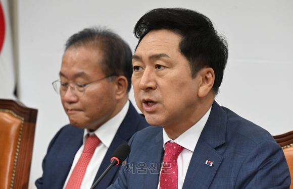 최고위 모두발언하는 김기현 대표 [서울포토]