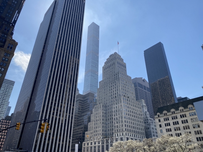 지난 4월 미국 뉴욕 맨해튼의 빌딩숲. 워싱턴 이경주 특파원