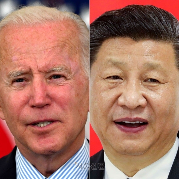 조 바이든(왼쪽) 미국 대통령과 시진핑 중국 국가주석. 서울신문DB