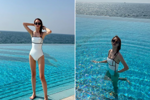‘세븐♥’ 이다해, 신혼여행 중 수영복 자태
