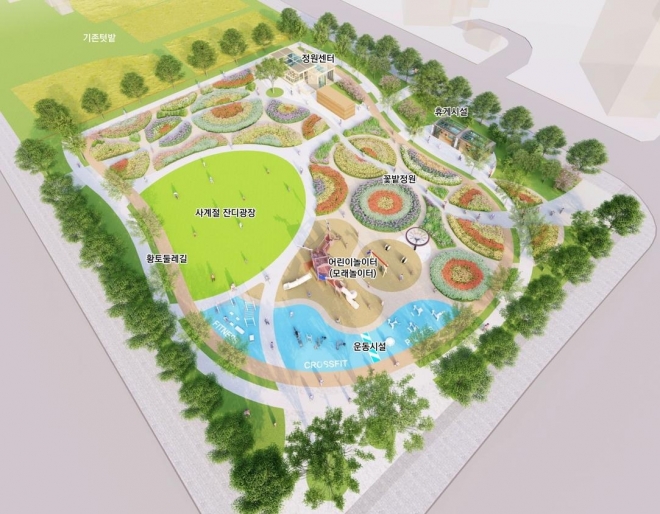 영등포구 문래동 공공공지 주민친화공간 조성 조감도안. 영등포구 제공