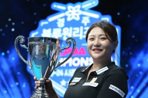 김민아, 김가영 6승 저지하고 333일 만에 女프로당구 2승