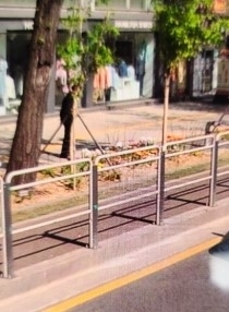 안전휀스, 녹지대 설치 예시. 서울시 강남구 자료 제공