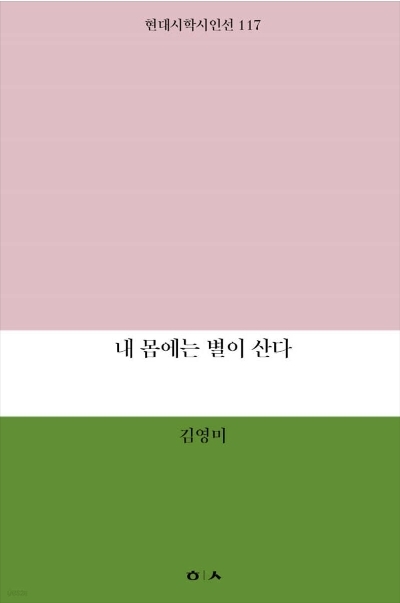 김영미 시집「내 몸에는 별이 산다」 표지.