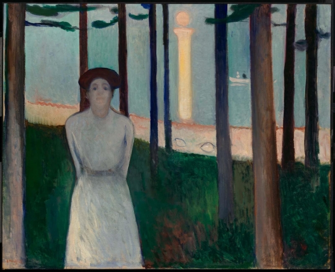 에드바르 뭉크, ‘목소리’(한여름 밤의 꿈), 1893년 (87.5×108㎝, 보스턴 미술관, 매사추세츠 보스턴)