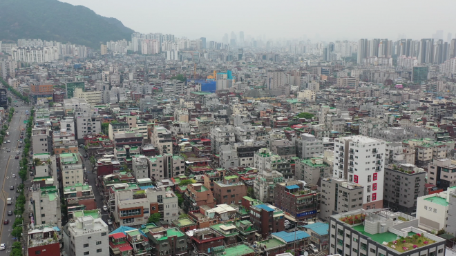 모아타운 등 주택개발사업이 추진되고 있는 서울 중랑구 면목동 일대. 중랑구 제공