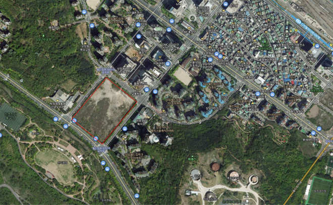 DMC 랜드마크 공급용지 위성사진