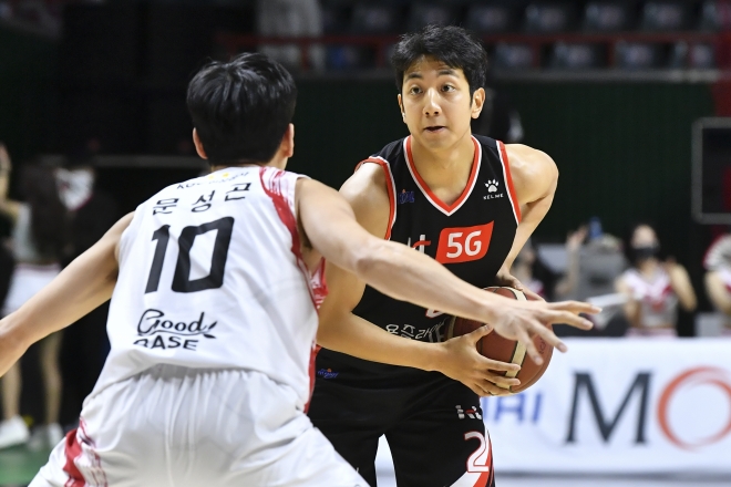 KT 시절의 허훈. KBL 제공