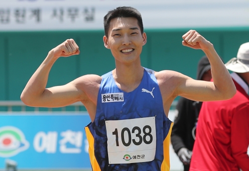 6년 만에 아시아육상선수권 금메달을 노리는 우상혁(자료사진). 연합뉴스