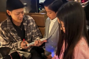 강동원, 정용진 신세계 부회장 쌍둥이 자녀와 만남